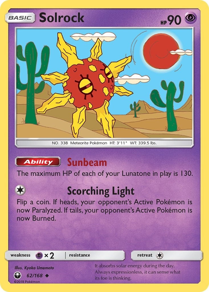 Image for Solrock (62/168) (SM - Celestial Storm) - Pokemon