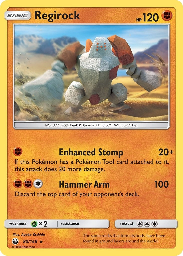 Image for Regirock (80/168) (SM - Celestial Storm) - Pokemon