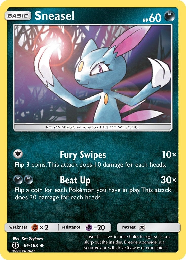 Image for Sneasel (86/168) (SM - Celestial Storm) - Pokemon