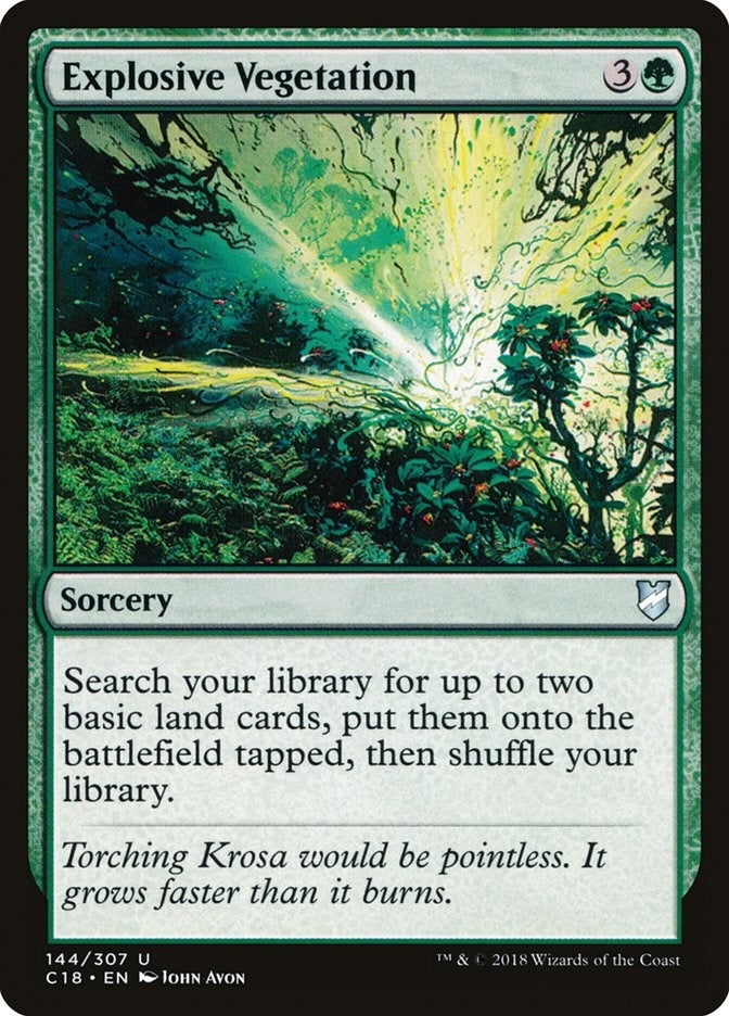 Explosive Vegetation (144) [C18] - MTG Single
