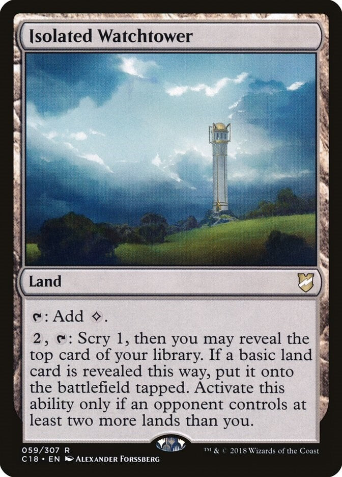 Isolated Watchtower (59) [C18] - MTG Single