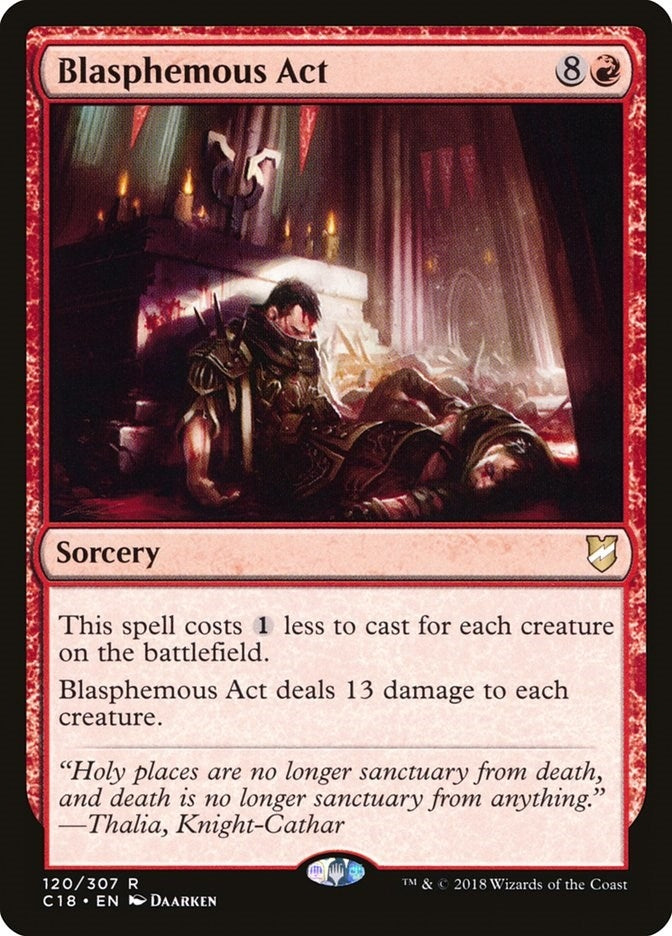 Blasphemous Act (120) [C18] - MTG Single