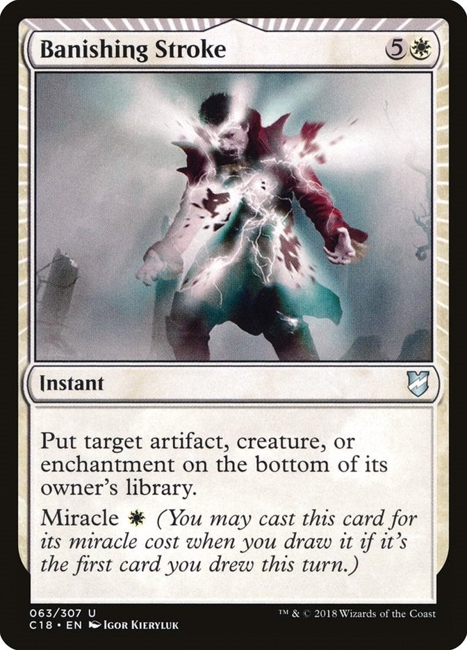 Banishing Stroke (63) [C18] - MTG Single