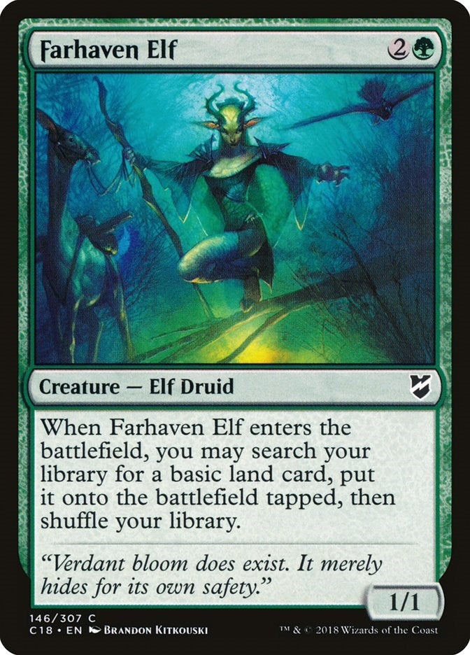 Farhaven Elf (146) [C18] - MTG Single