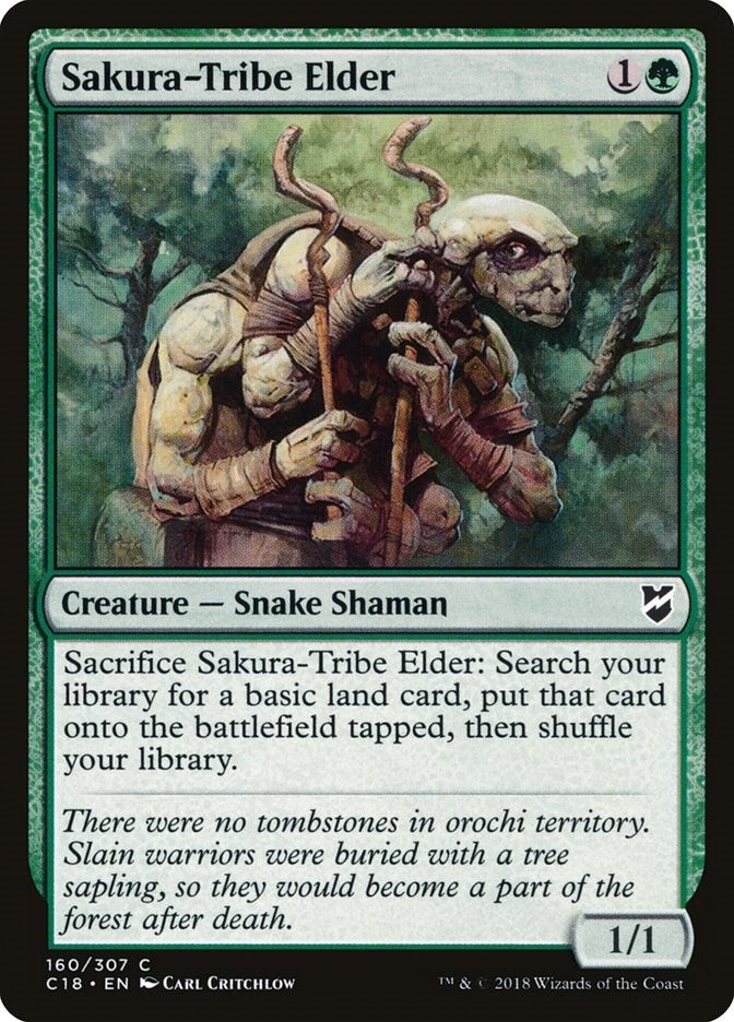 Sakura-Tribe Elder (160) [C18] - MTG Single