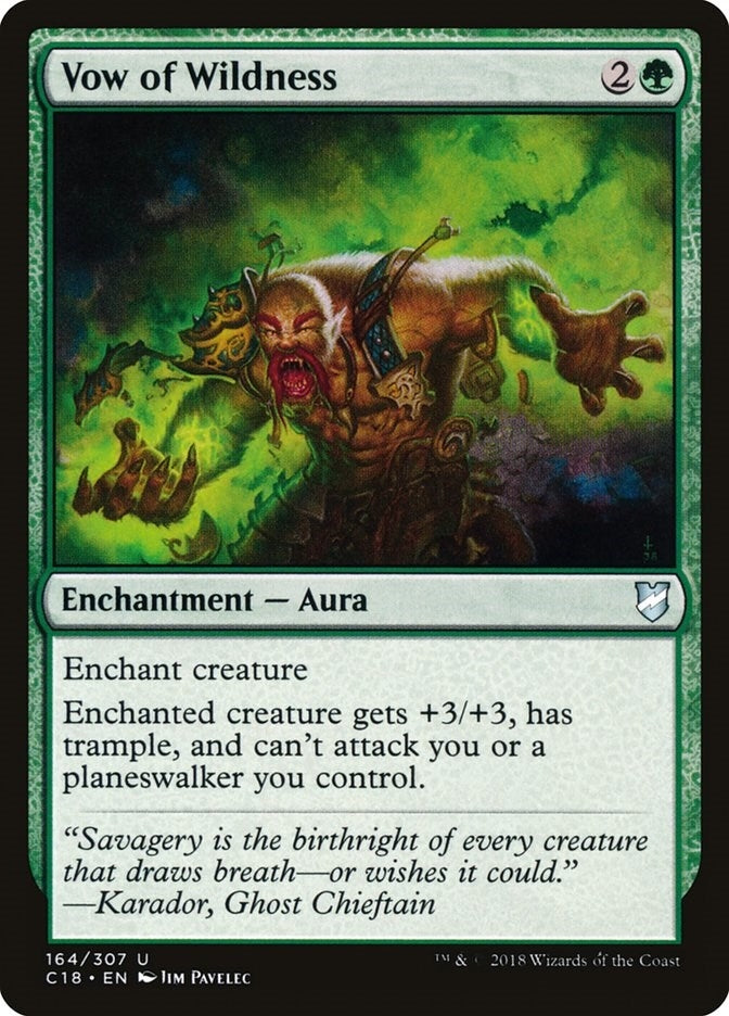 Vow of Wildness (164) [C18] - MTG Single