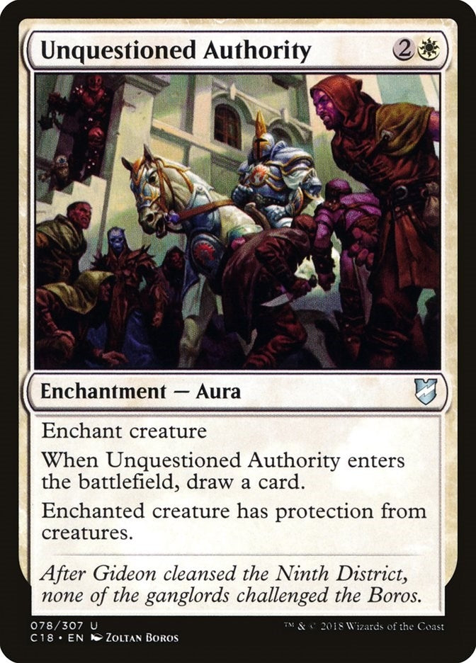 Unquestioned Authority (78) [C18] - MTG Single