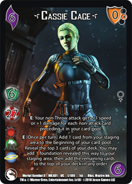 Cassie Cage* (1) [MKX] - UniVersus Single