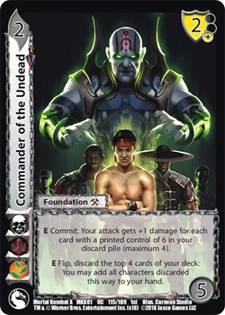 Commander of the Undead (115) [MKX] - UniVersus Single