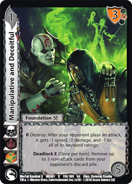 Manipulative and Deceitful (116) [MKX] - UniVersus Single