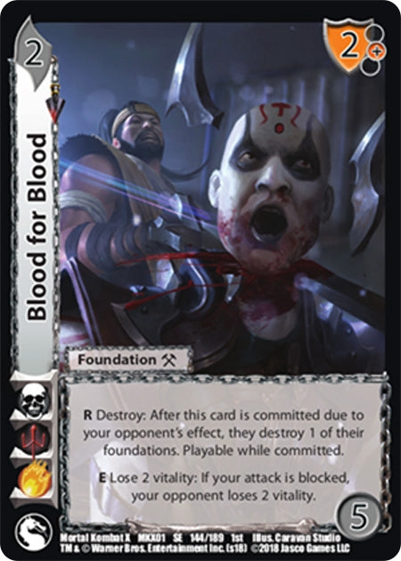 Blood for Blood (144) [MKX] - UniVersus Single