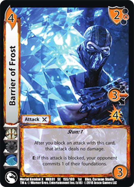 Barrier of Frost (155) [MKX] - UniVersus Single