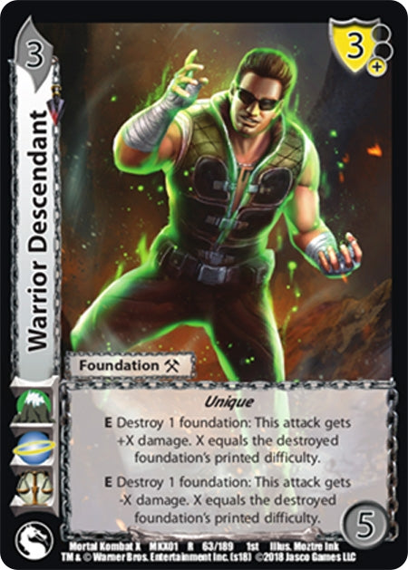 Warrior Descendant (63) [MKX] - UniVersus Single