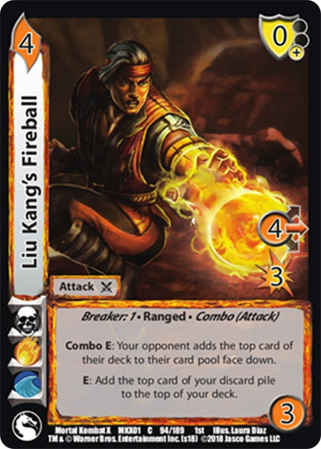 Liu Kang’s Fireball (94) [MKX] - UniVersus Single