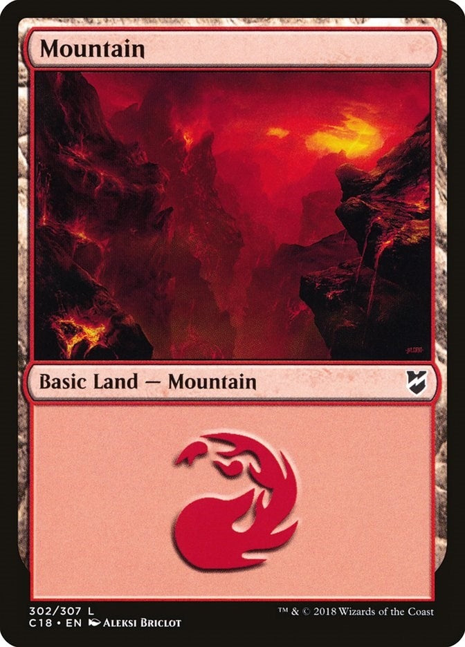 Mountain (302) (302) [C18] - MTG Single