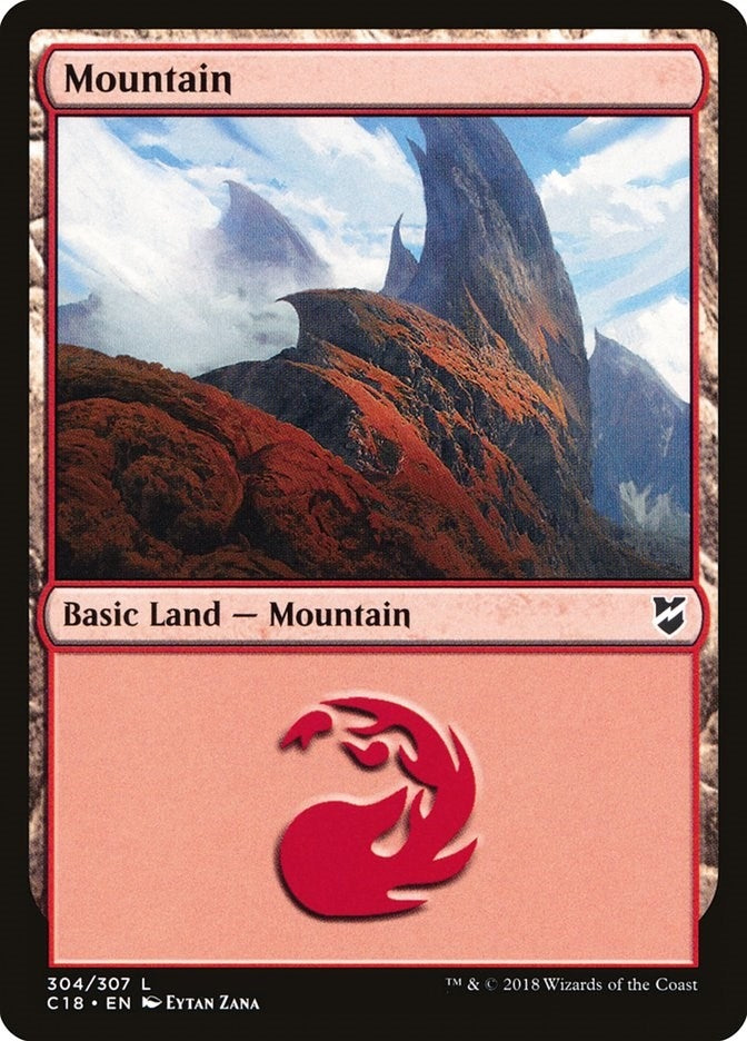 Mountain (304) (304) [C18] - MTG Single
