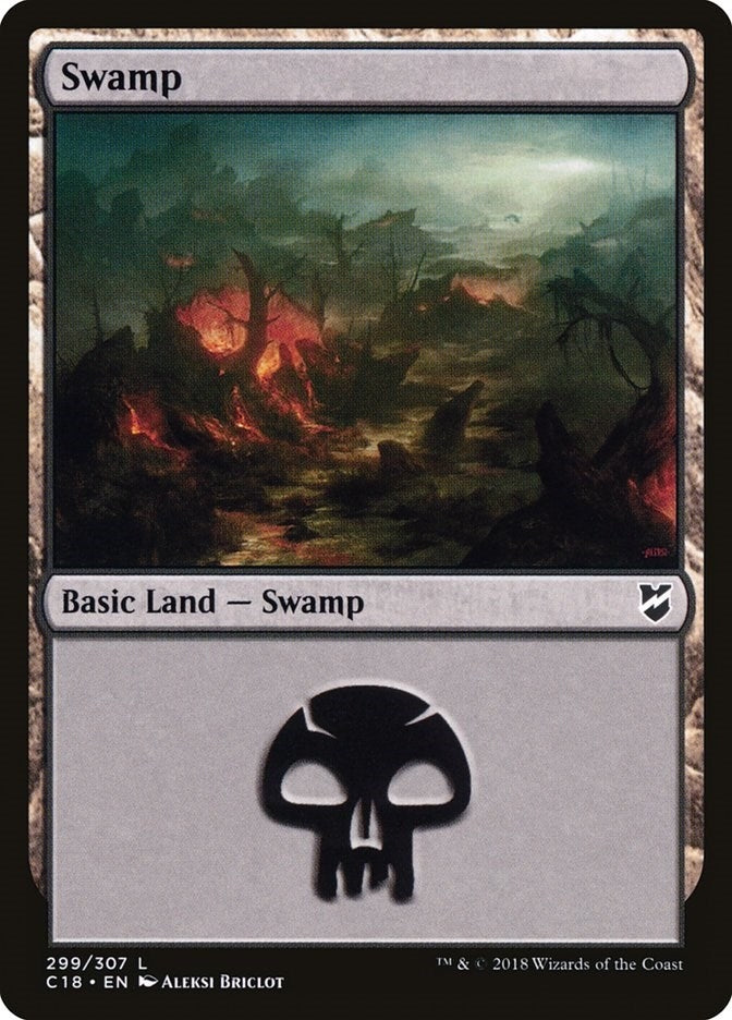 Swamp (299) (299) [C18] - MTG Single
