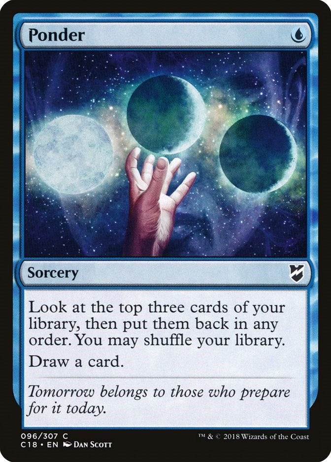 Ponder (96) [C18] - MTG Single