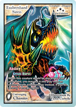 Embershard Siren (22) [ECC] - Exodus TCG Single