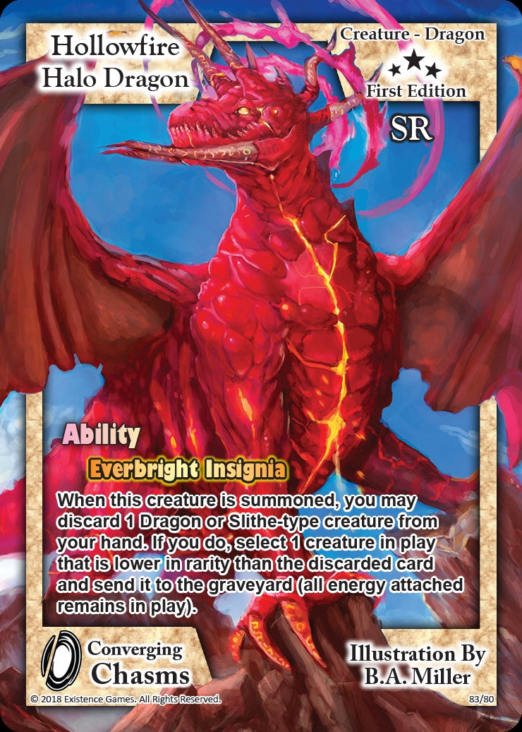 Hollowfire Halo Dragon (83) [ECC] - Exodus TCG Single
