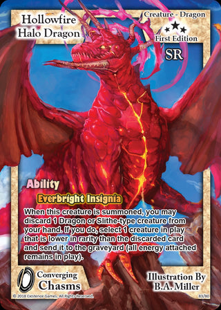 Hollowfire Halo Dragon (83) [ECC] - Exodus TCG Single
