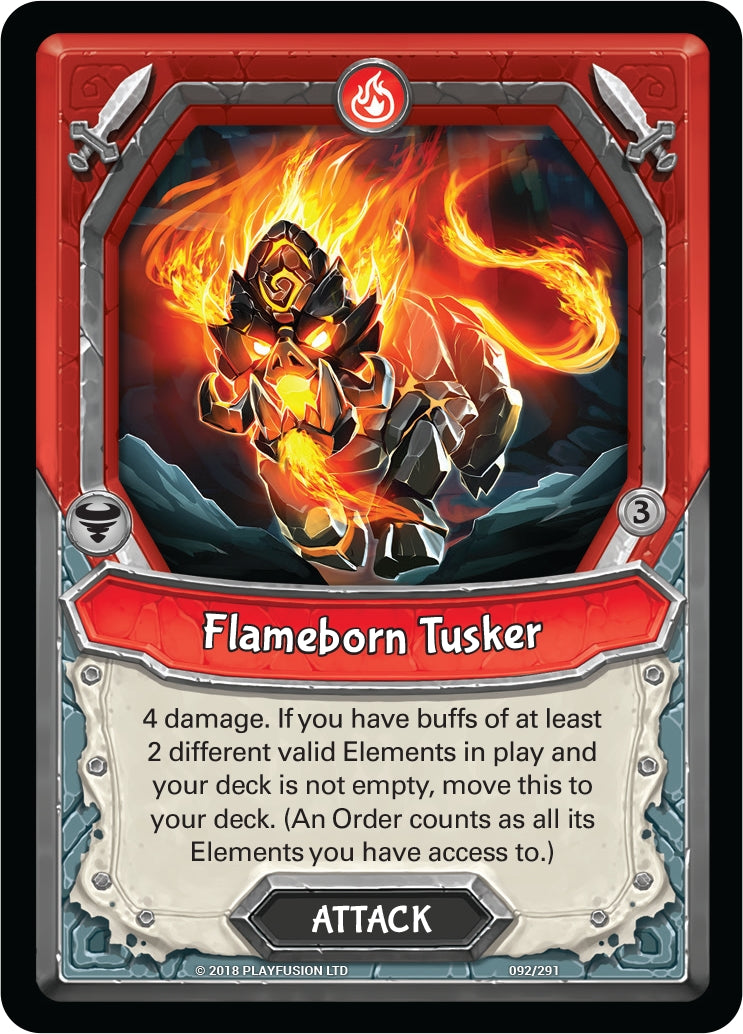 Flameborn Tusker (Unclaimed) (92) [KIN] - Lightseekers TCG Single