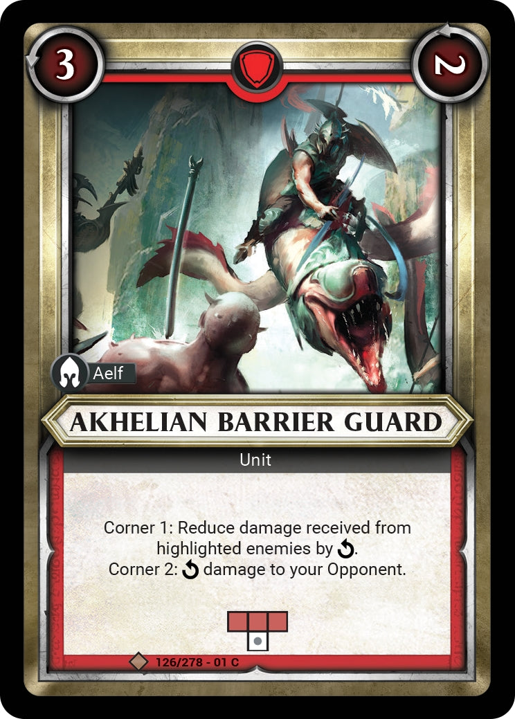 Akhelian Barrier Guard (Claimed) (WHAOSC) - Warhammer Age of Sigmar Champions TCG Single