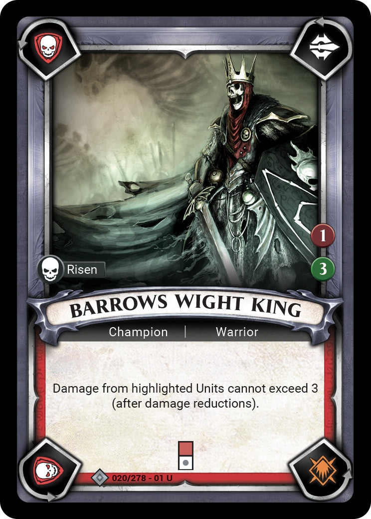 Barrows Wight King (Claimed) (WHAOSC) - Warhammer Age of Sigmar Champions TCG Single