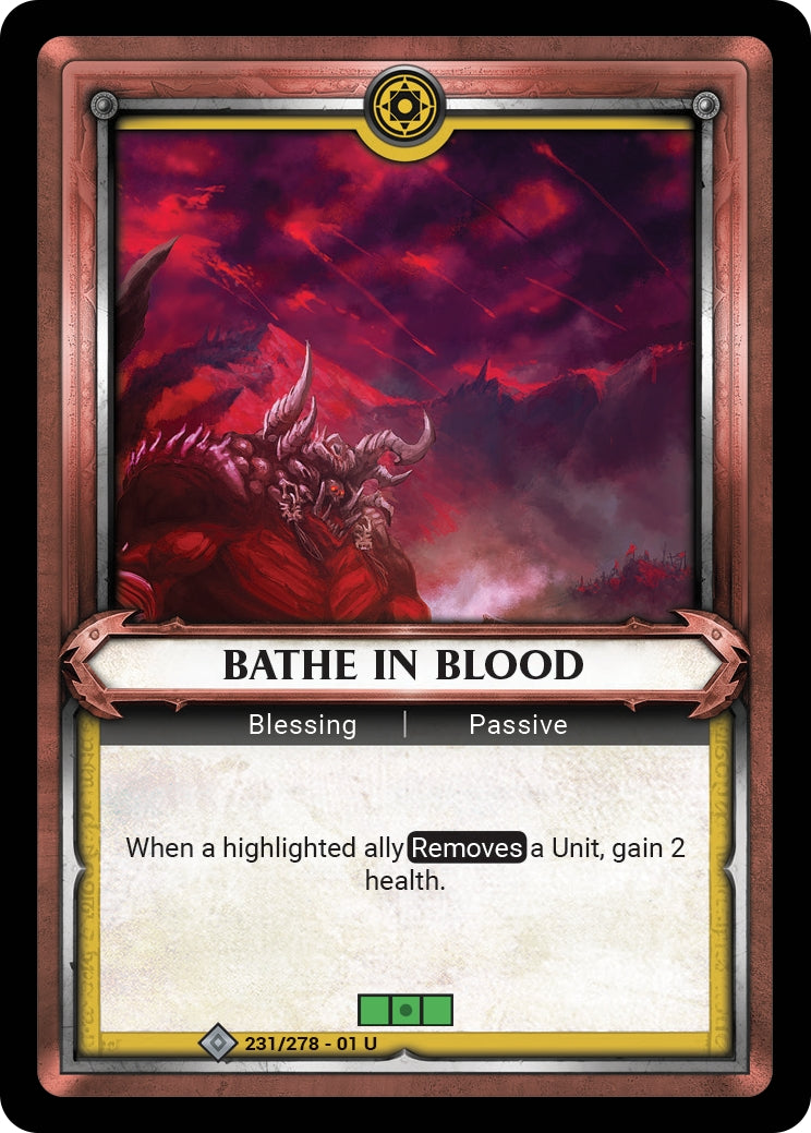 Bathe in Blood (Unclaimed) (WHAOSC) - Warhammer Age of Sigmar Champions TCG Single