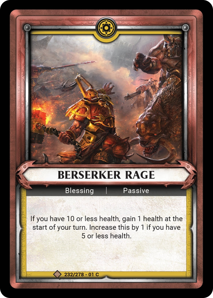 Berserker Rage (Claimed) (WHAOSC) - Warhammer Age of Sigmar Champions TCG Single