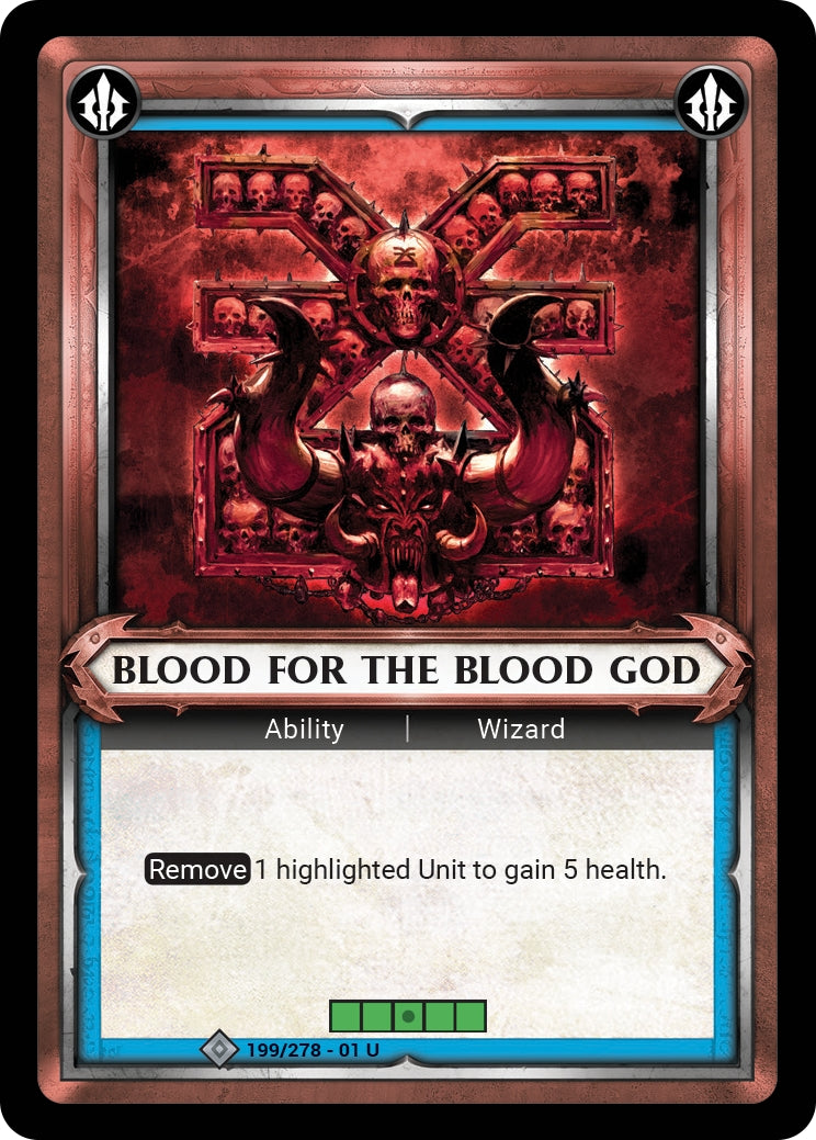 Blood for the Blood God (Claimed) (WHAOSC) - Warhammer Age of Sigmar Champions TCG Single