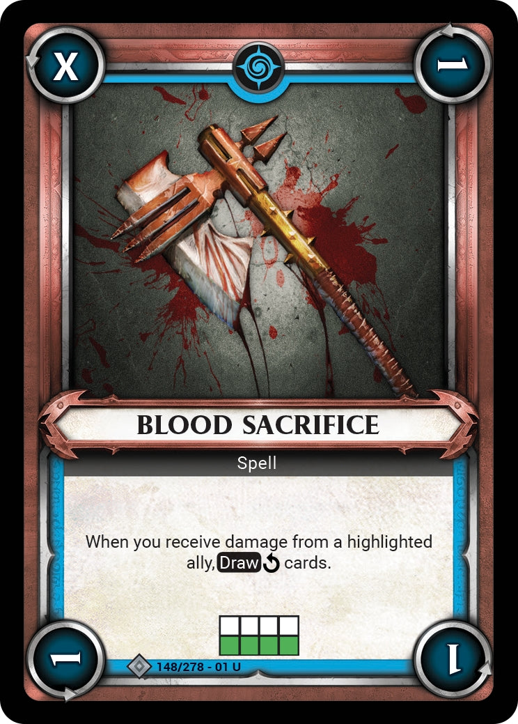 Blood Sacrifice (Claimed) (WHAOSC) - Warhammer Age of Sigmar Champions TCG Single