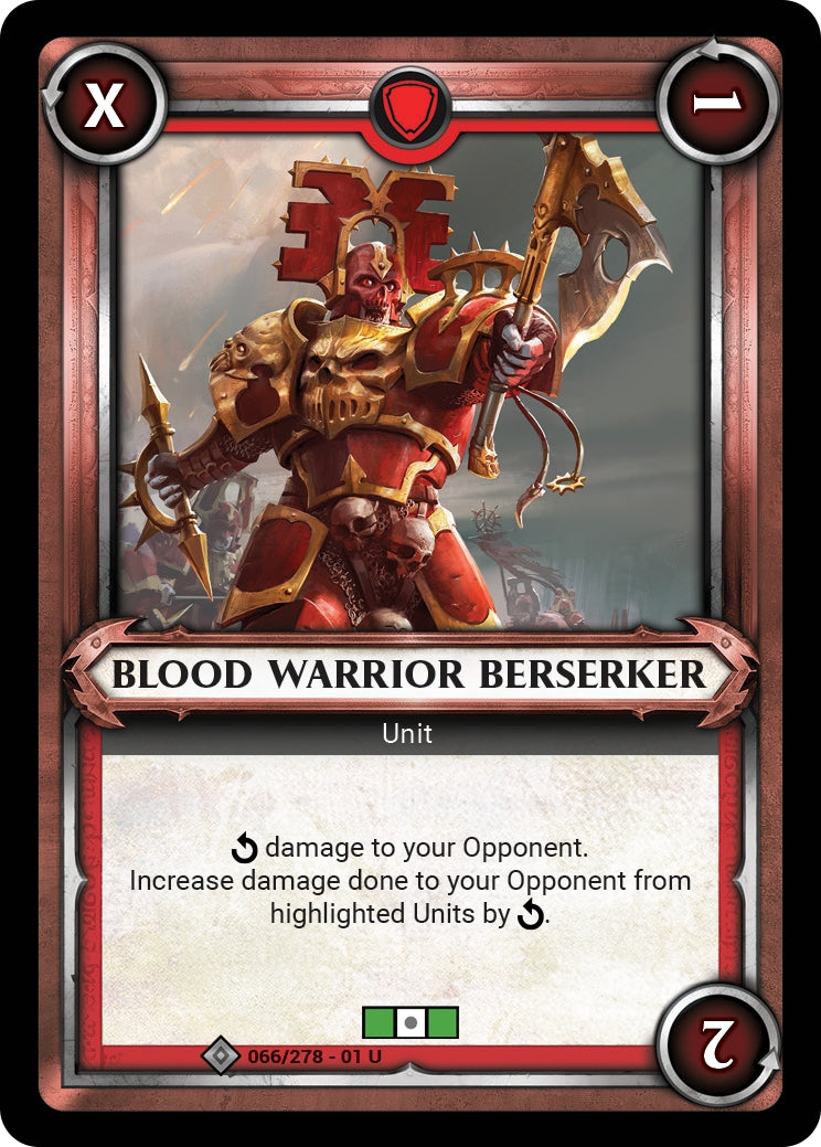 Blood Warrior Berserker (Unclaimed) (WHAOSC) - Warhammer Age of Sigmar Champions TCG Single
