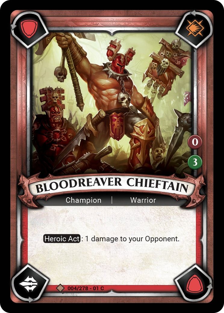 Bloodreaver Chieftain (Claimed) (WHAOSC) - Warhammer Age of Sigmar Champions TCG Single