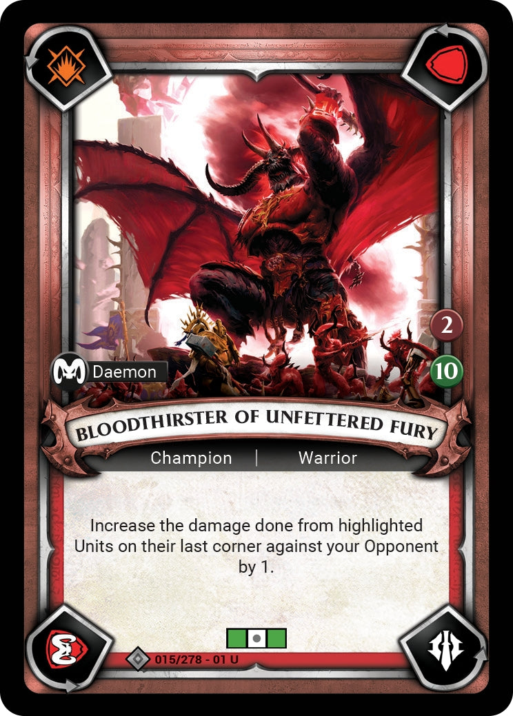 Bloodthirster of Unfettered Fury (Claimed) (WHAOSC) - Warhammer Age of Sigmar Champions TCG Single