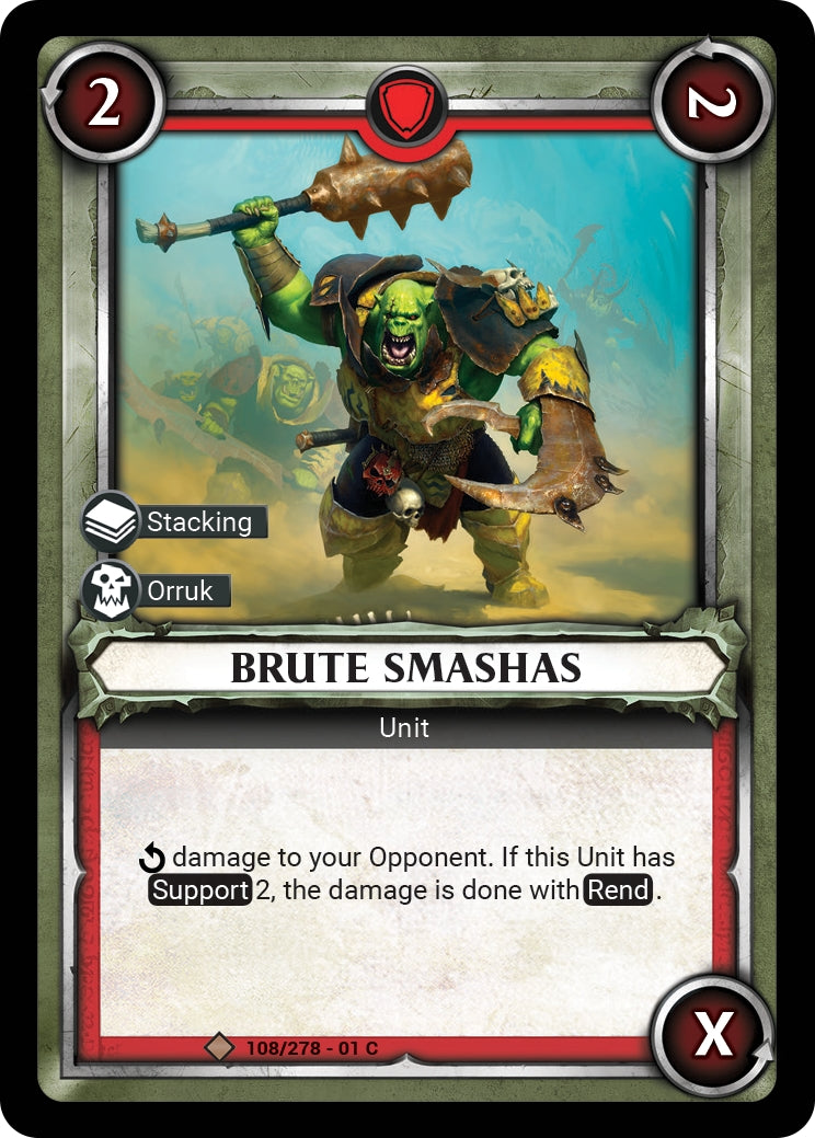 Brute Smashas (Unclaimed) (WHAOSC) - Warhammer Age of Sigmar Champions TCG Single