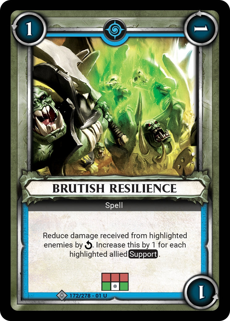 Brutish Resilience (Unclaimed) (WHAOSC) - Warhammer Age of Sigmar Champions TCG Single