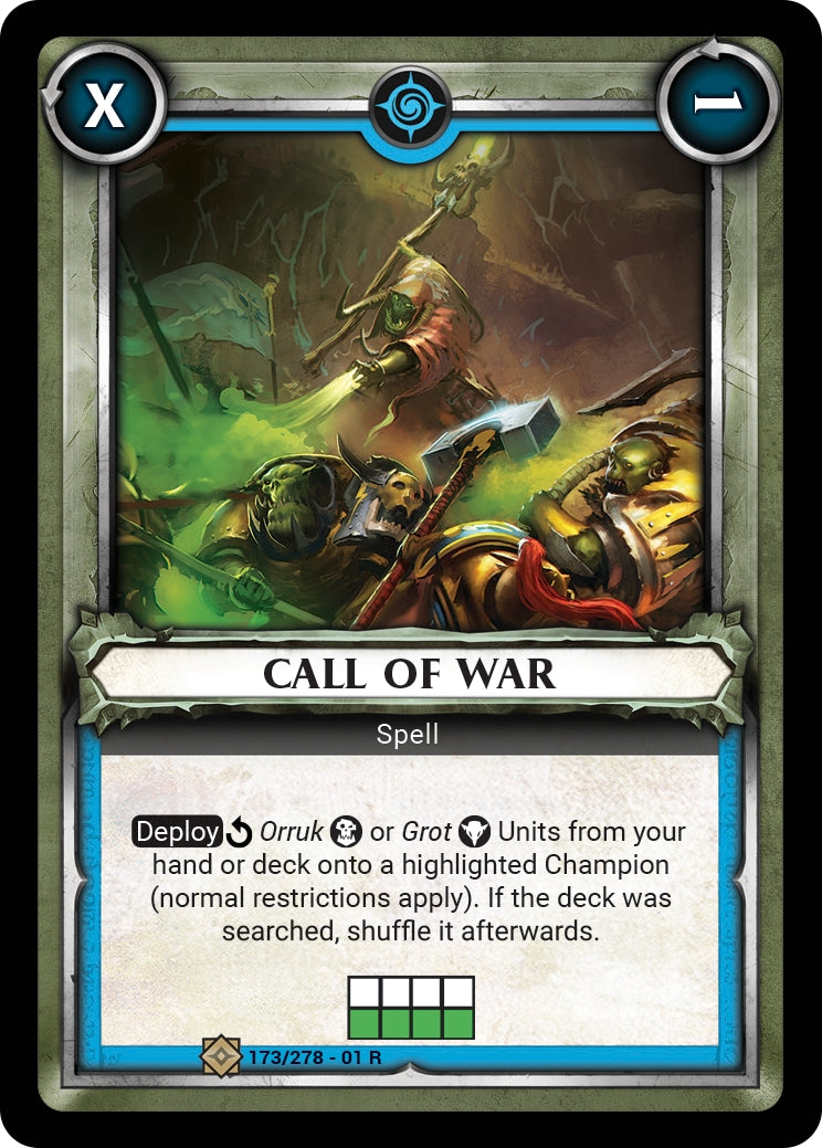 Call of War (Claimed) (WHAOSC) - Warhammer Age of Sigmar Champions TCG Single