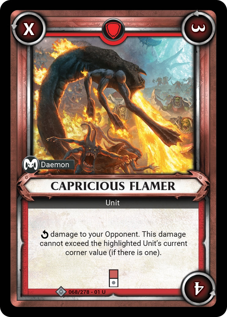 Capricious Flamer (Unclaimed) (WHAOSC) - Warhammer Age of Sigmar Champions TCG Single