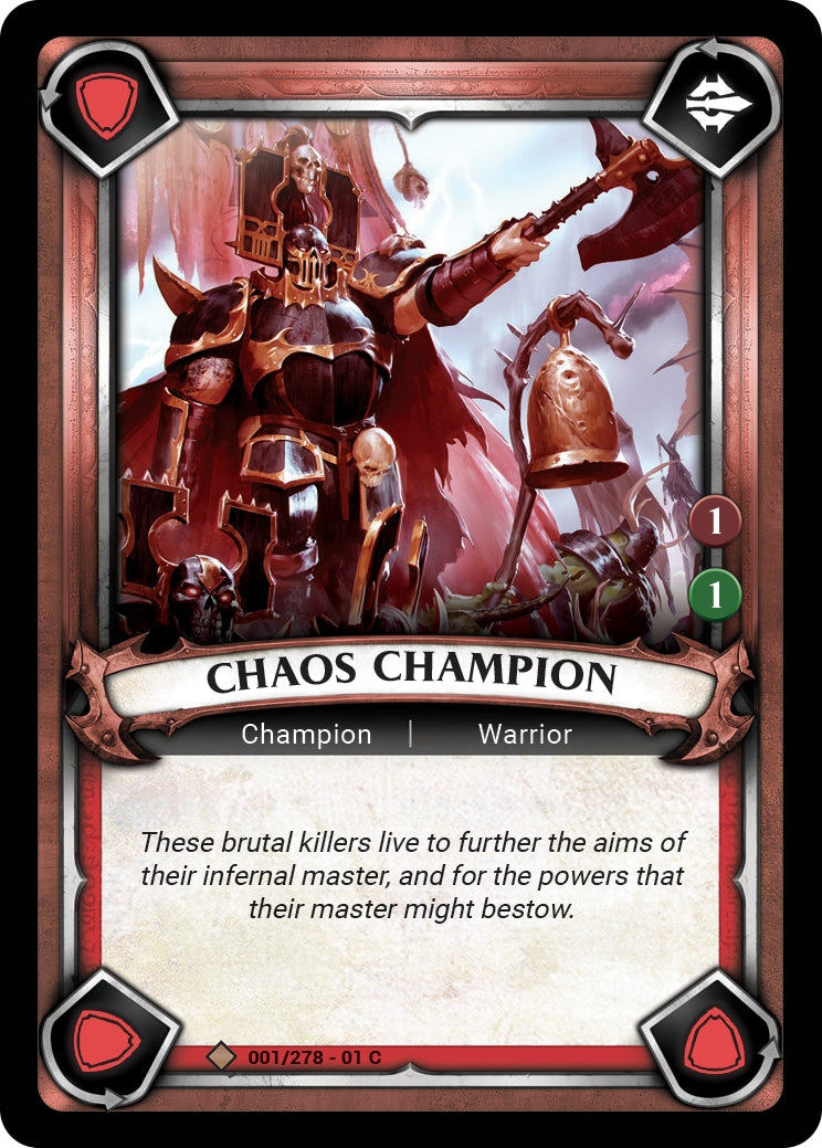 Chaos Champion (Unclaimed) (WHAOSC) - Warhammer Age of Sigmar Champions TCG Single