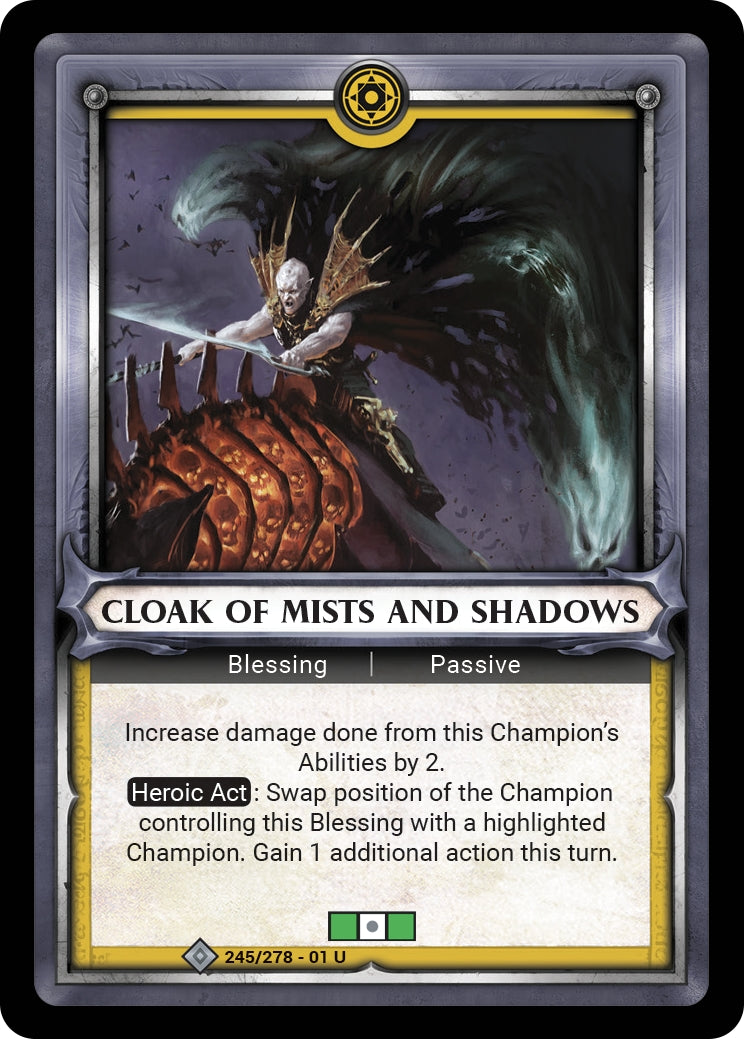 Cloak of Mists and Shadows (Unclaimed) (WHAOSC) - Warhammer Age of Sigmar Champions TCG Single