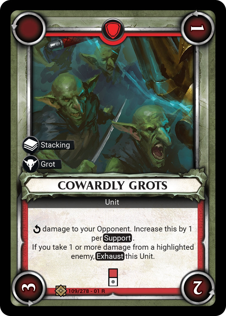 Cowardly Grots (Unclaimed) (WHAOSC) - Warhammer Age of Sigmar Champions TCG Single