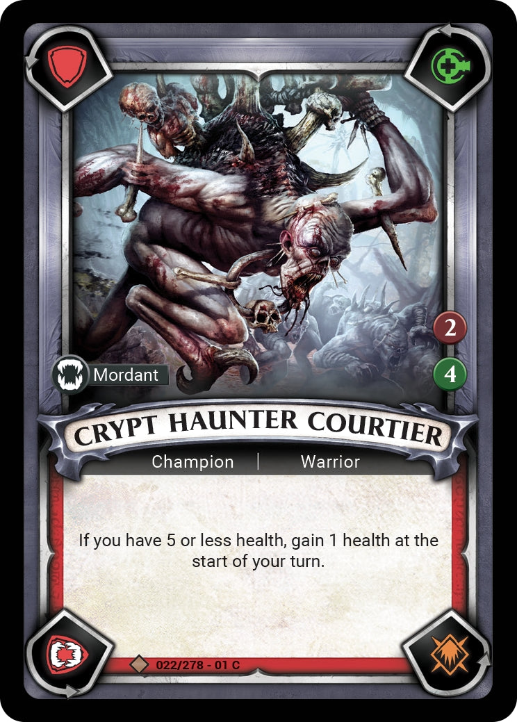 Crypt Haunter Courtier (Unclaimed) (WHAOSC) - Warhammer Age of Sigmar Champions TCG Single