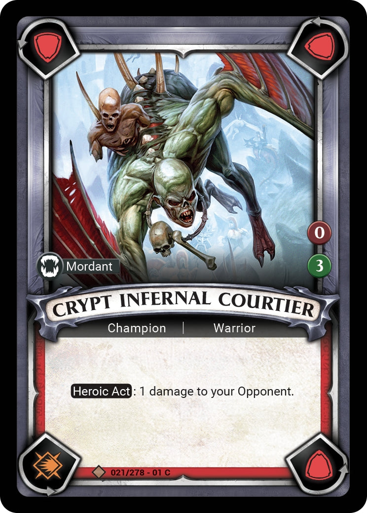 Crypt Infernal Courtier (Claimed) (WHAOSC) - Warhammer Age of Sigmar Champions TCG Single