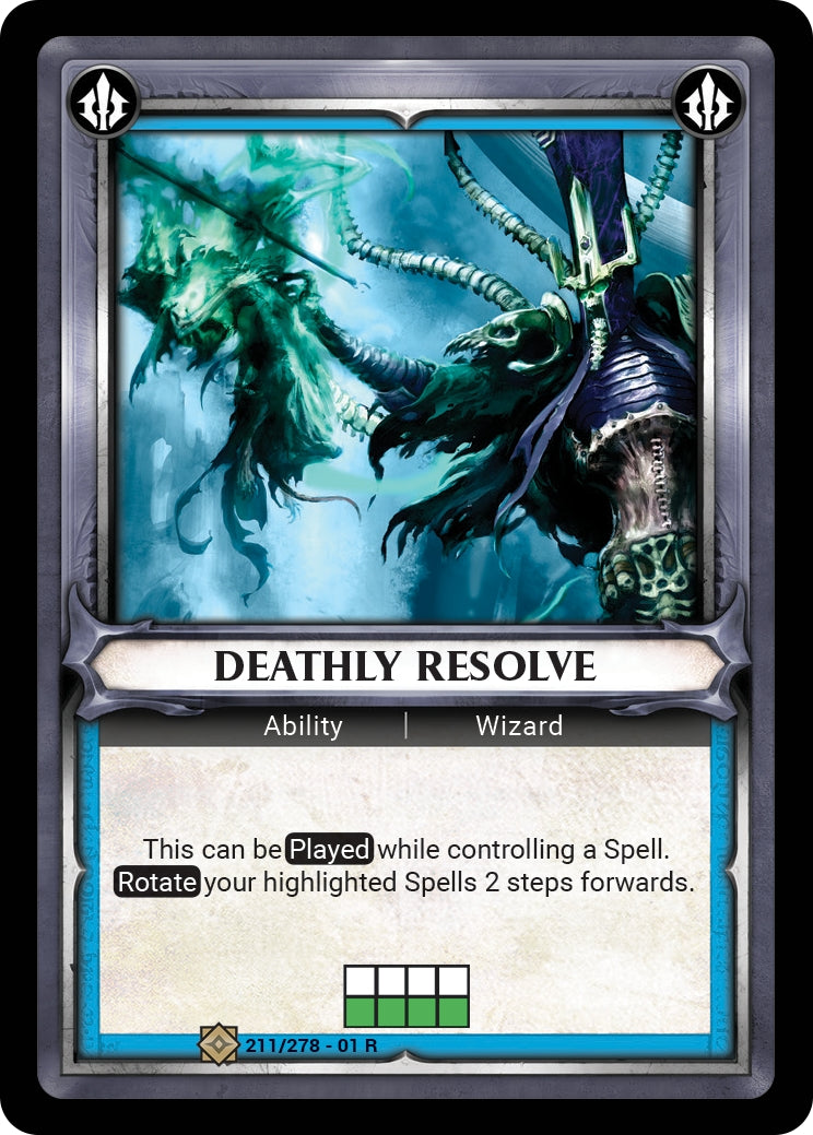 Deathly Resolve (Claimed) (WHAOSC) - Warhammer Age of Sigmar Champions TCG Single