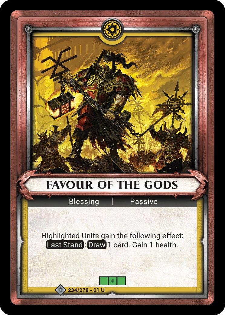 Favour of the Gods (Unclaimed) (WHAOSC) - Warhammer Age of Sigmar Champions TCG Single