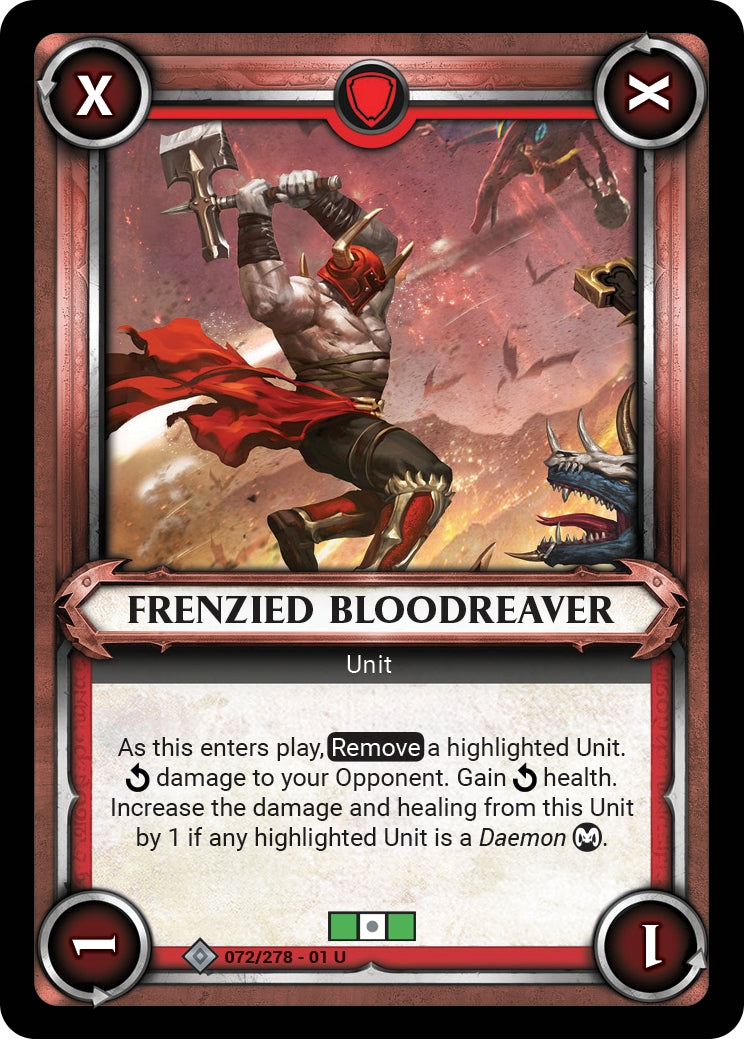Frenzied Bloodreaver (Claimed) (WHAOSC) - Warhammer Age of Sigmar Champions TCG Single