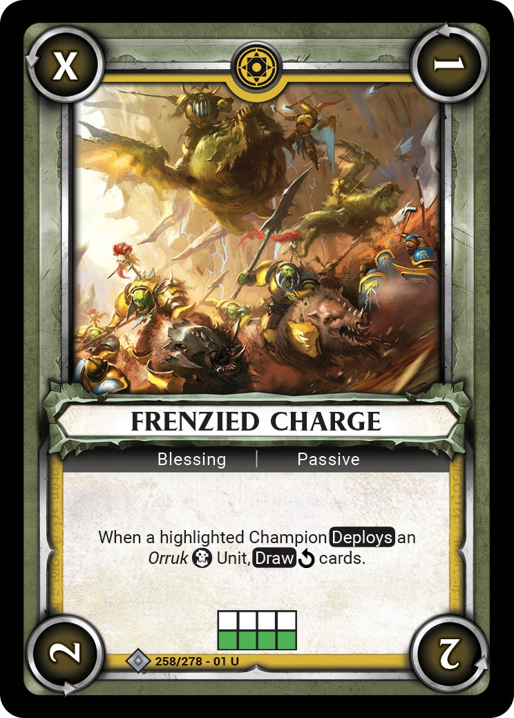 Frenzied Charge (Claimed) (WHAOSC) - Warhammer Age of Sigmar Champions TCG Single