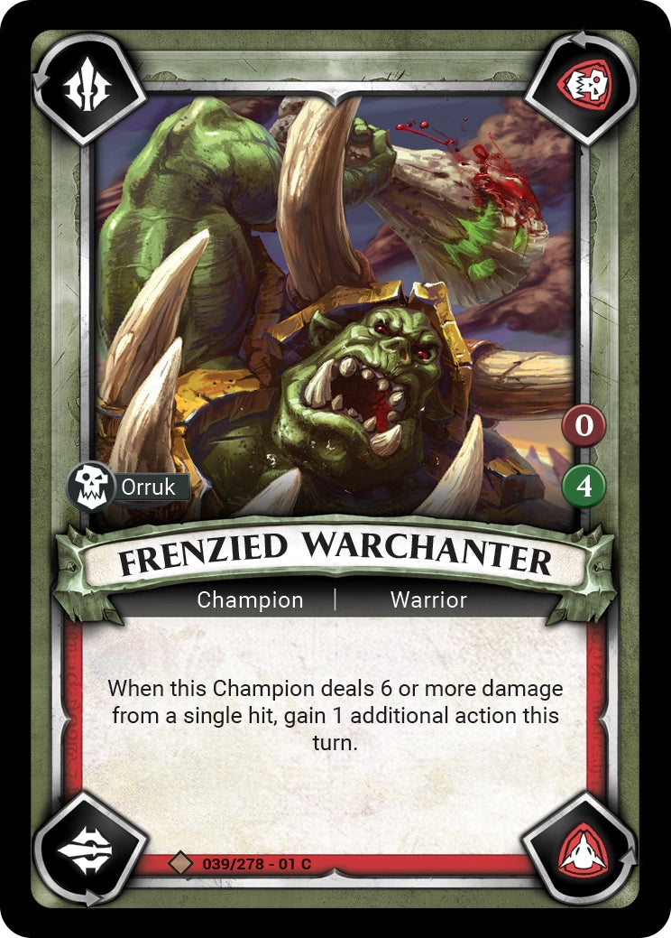 Frenzied Warchanter (Claimed) (WHAOSC) - Warhammer Age of Sigmar Champions TCG Single