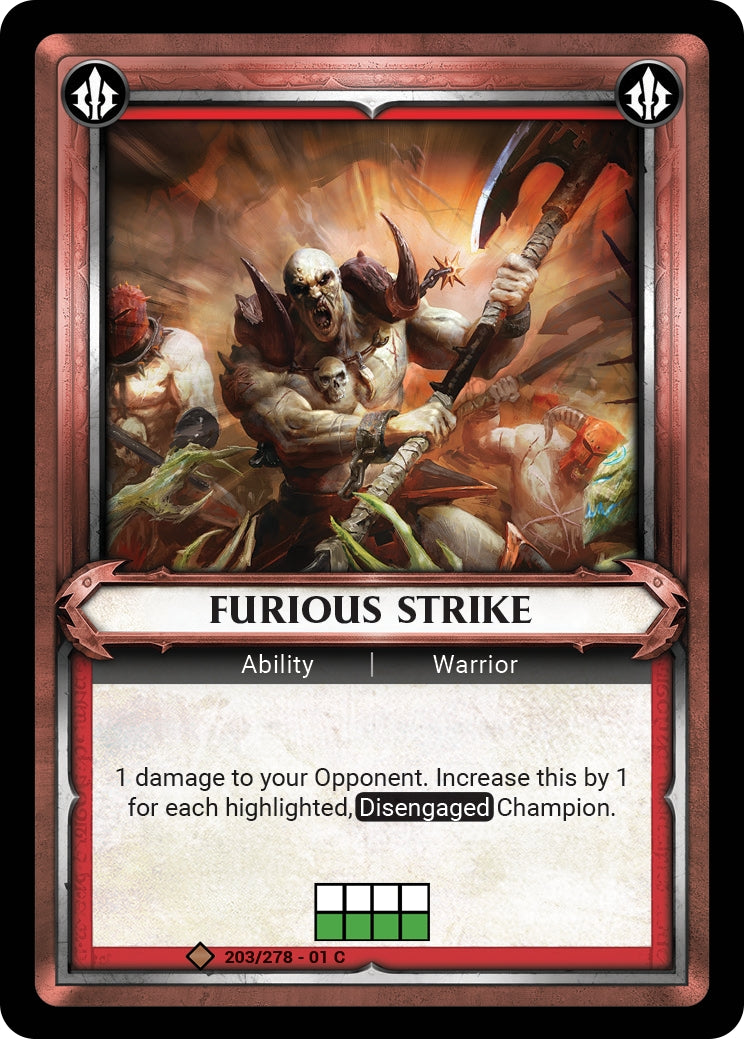 Furious Strike (Claimed) (WHAOSC) - Warhammer Age of Sigmar Champions TCG Single